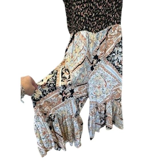 "KATE & MALLORY" 1 Pc. Jumpsuit SZ 1X Floral Boho Summer Cottage Core Babydoll - Picture 2 of 12